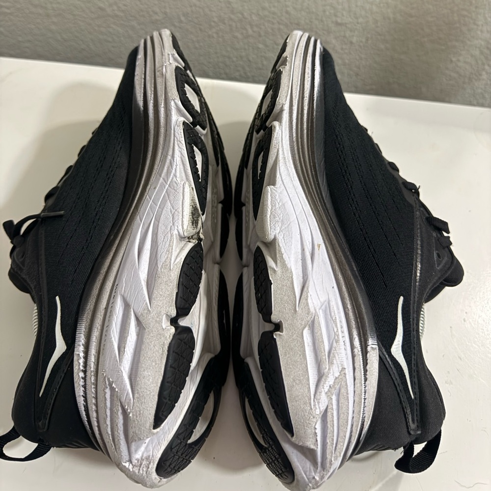 Hoka Women's Black and White Running Shoes - Picture 6 of 10